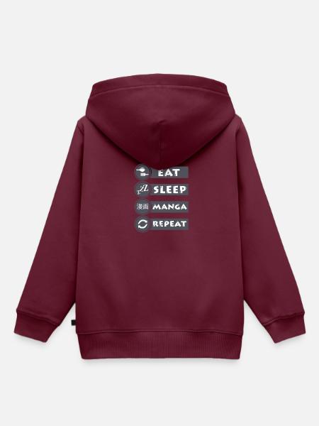 Manga Geschenkidee - Kinder Premium Organic Hoodie - Burgunderrot