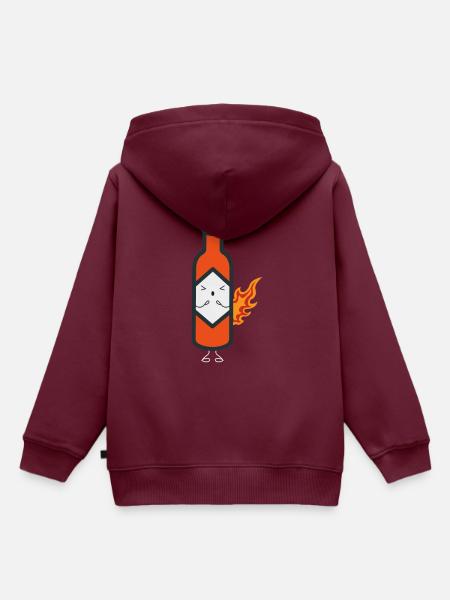 Chilli-Soße - Kinder Premium Organic Hoodie - Burgunderrot