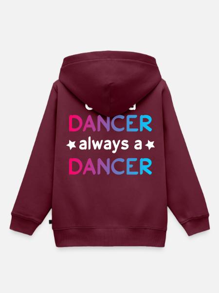 Einmal Tanzen immer Tanzen - Kinder Premium Organic Hoodie - Burgunderrot