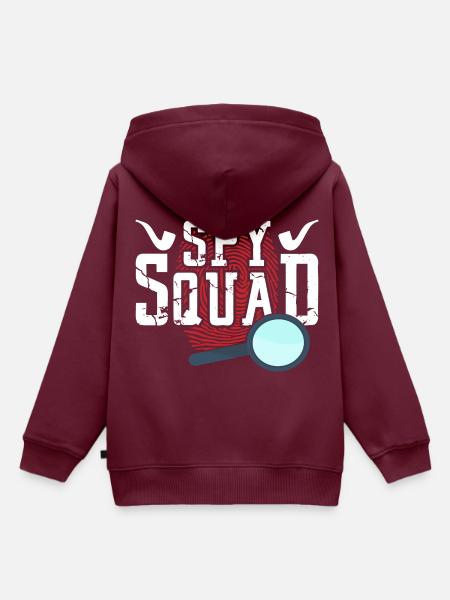 Spy Squad - Kinder Premium Organic Hoodie - Burgunderrot