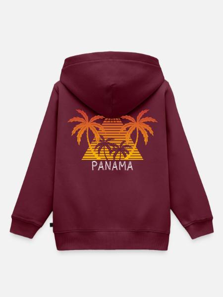 Panama - Kinder Premium Organic Hoodie - Burgunderrot