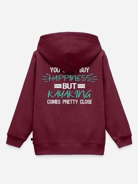 Kayak - Kinder Premium Organic Hoodie - Burgunderrot