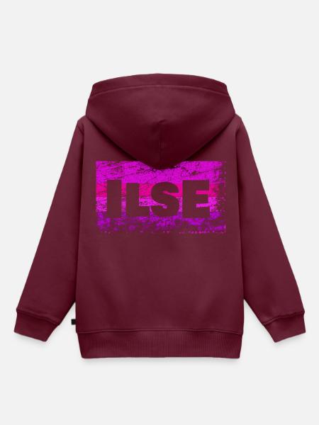 Ilse - Kinder Premium Organic Hoodie - Burgunderrot