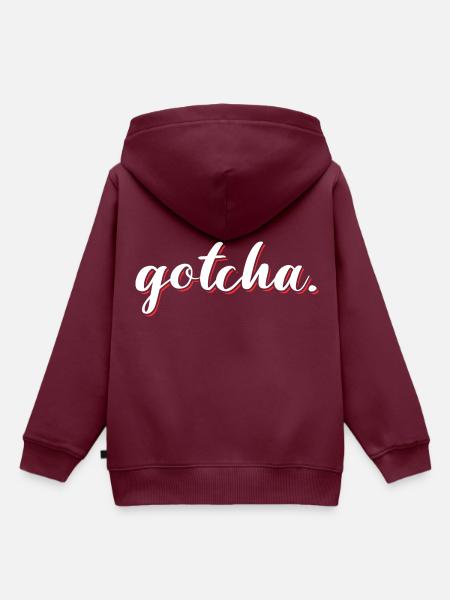 Gotcha Adoption Day - Kinder Premium Organic Hoodie - Burgunderrot