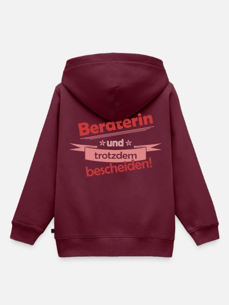Consultant - Kinder Premium Organic Hoodie - Burgunderrot