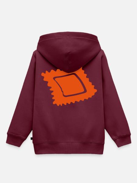 Ravioli 1 - Kinder Premium Organic Hoodie - Burgunderrot