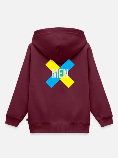 Männer - Kinder Premium Organic Hoodie - Burgunderrot