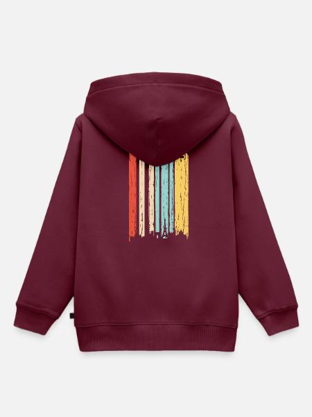 Paris - Kinder Premium Organic Hoodie - Burgunderrot