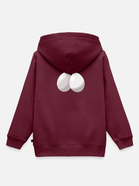 Eier - Kinder Premium Organic Hoodie - Burgunderrot