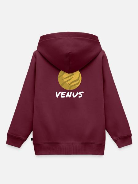 Venus - Kinder Premium Organic Hoodie - Burgunderrot