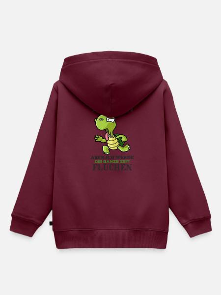 Lahme Schildkröte - Kinder Premium Organic Hoodie - Burgunderrot