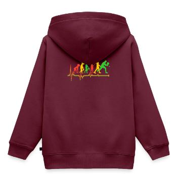 Ping Pong Geschenk Tischtennis Geschenk Ping Pong - Kinder Premium Organic Hoodie - Burgunderrot - Hinten - AI Model Kid Female (0cm)