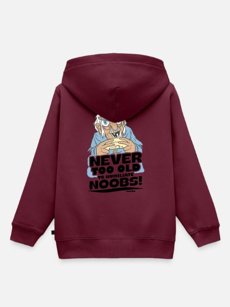 Gaming - Kinder Premium Organic Hoodie - Burgunderrot