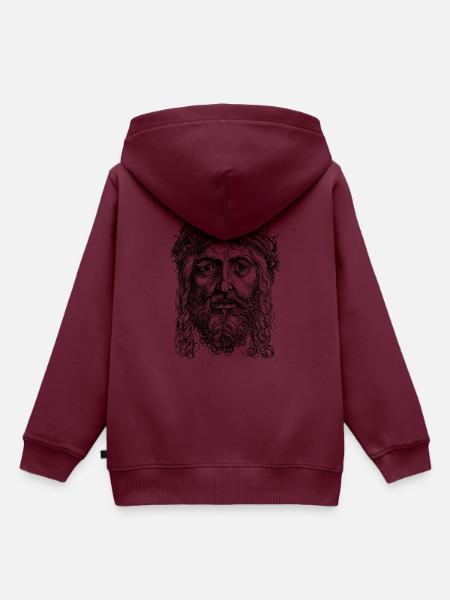 Jesus - Kinder Premium Organic Hoodie - Burgunderrot