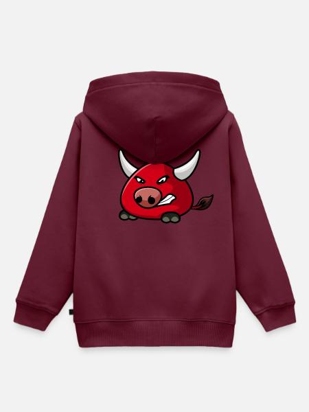 Bumpety Teen - Kinder Premium Organic Hoodie - Burgunderrot