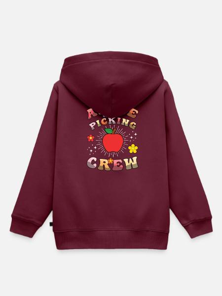 Apfelpflücker Apfelpflücker Apfelsaison - Kinder Premium Organic Hoodie - Burgunderrot