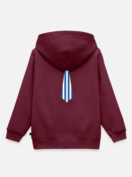 Griechische Ostern Krawatte Flaggenmuster Design - Kinder Premium Organic Hoodie - Burgunderrot
