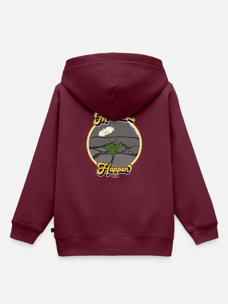 Wunder geschehen! - Kinder Premium Organic Hoodie - Burgunderrot