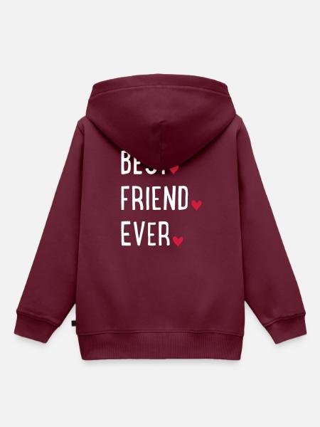 Bester Freund - Kinder Premium Organic Hoodie - Burgunderrot