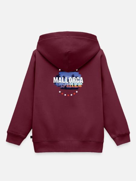 Mallorca - Kinder Premium Organic Hoodie - Burgunderrot