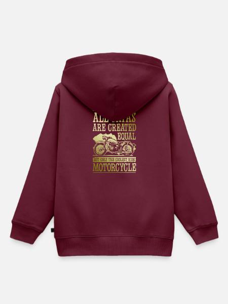 Bowling Split - Kinder Premium Organic Hoodie - Burgunderrot