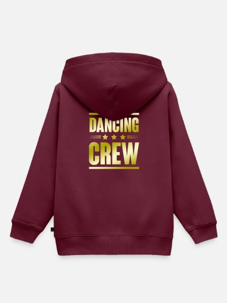 Dancing Crew - Kinder Premium Organic Hoodie - Burgunderrot