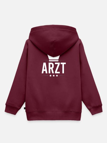 Arzt Beruf - Kinder Premium Organic Hoodie - Burgunderrot