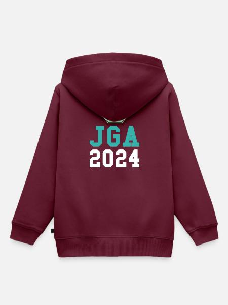 Jga 2024 Junggesellenabschied - Kinder Premium Organic Hoodie - Burgunderrot