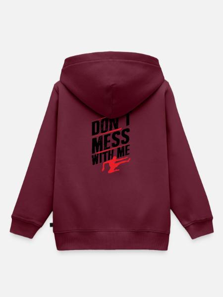 Kickboxer - Kinder Premium Organic Hoodie - Burgunderrot