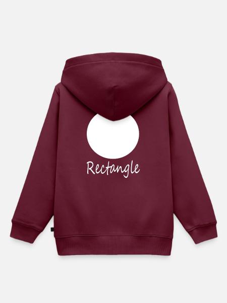 Falsche Rechteckform - Kinder Premium Organic Hoodie - Burgunderrot