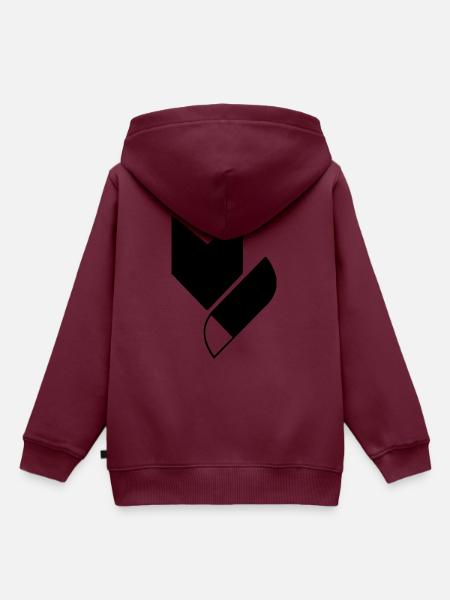 foxy Fuchs - Kinder Premium Organic Hoodie - Burgunderrot