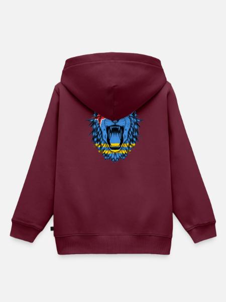 Aruba - Kinder Premium Organic Hoodie - Burgunderrot