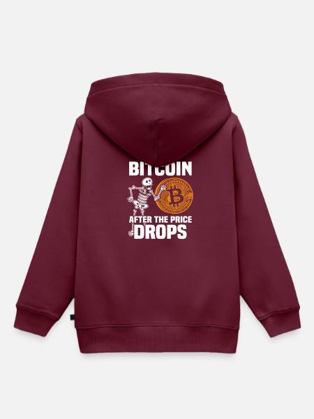 I'll buy Bitcoin - Kinder Premium Organic Hoodie - Burgunderrot