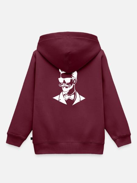 Bräutigam Stylisch - Kinder Premium Organic Hoodie - Burgunderrot