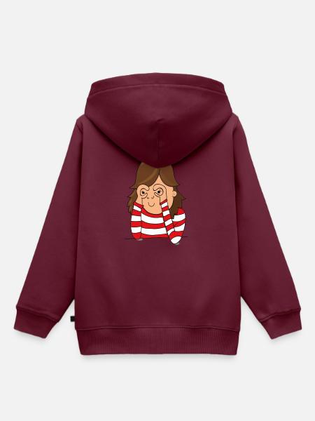 TRANSPORTER - Kinder Premium Organic Hoodie - Burgunderrot