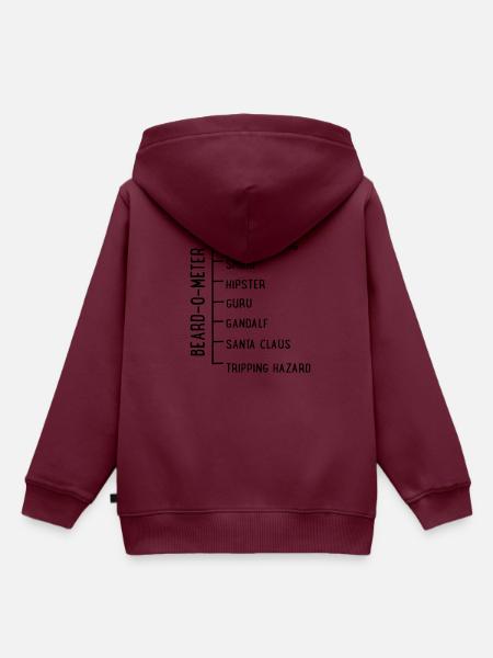 Bart - Kinder Premium Organic Hoodie - Burgunderrot