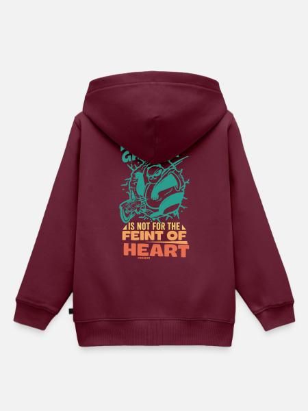 Gaming - Kinder Premium Organic Hoodie - Burgunderrot