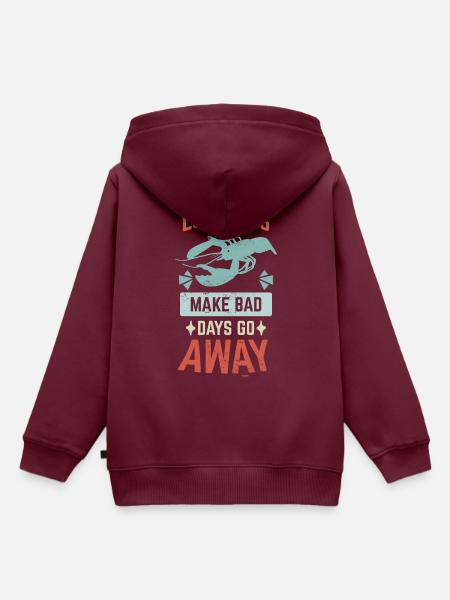 Lobster - Kinder Premium Organic Hoodie - Burgunderrot