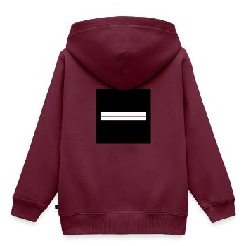 Offizier Feuerwehrmann Oberfeldwebel - Kinder Premium Organic Hoodie - Burgunderrot - Hinten - AI Model Kid Female (0cm)