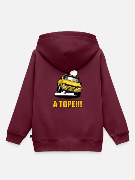 Ein TOPE - Kinder Premium Organic Hoodie - Burgunderrot