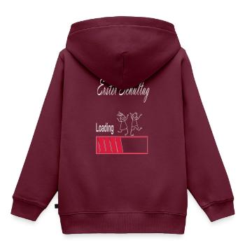 erster schultag schule - Kinder Premium Organic Hoodie - Burgunderrot - Hinten - AI Model Kid Female (0cm)