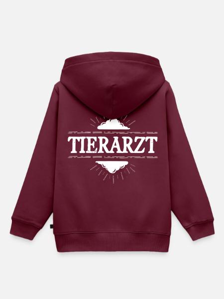 Tierarzt Beruf - Kinder Premium Organic Hoodie - Burgunderrot