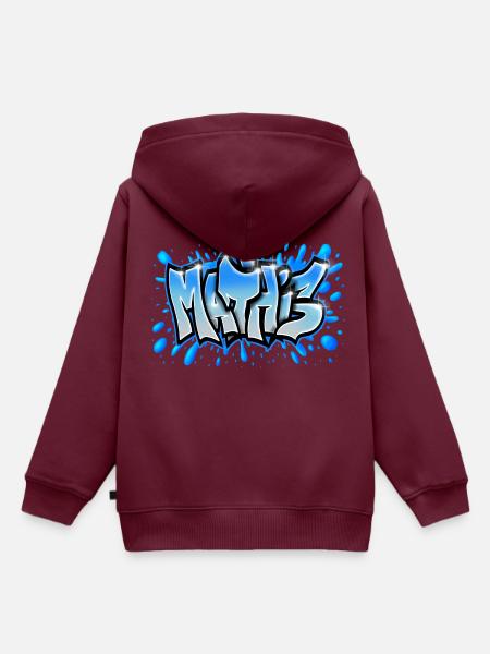Mathis - Kinder Premium Organic Hoodie - Burgunderrot