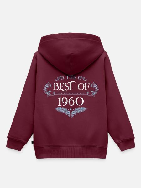 1960 best of - Kinder Premium Organic Hoodie - Burgunderrot