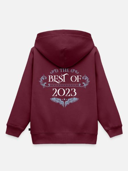 2023 best of - Kinder Premium Organic Hoodie - Burgunderrot