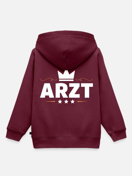 Arzt Beruf - Kinder Premium Organic Hoodie - Burgunderrot