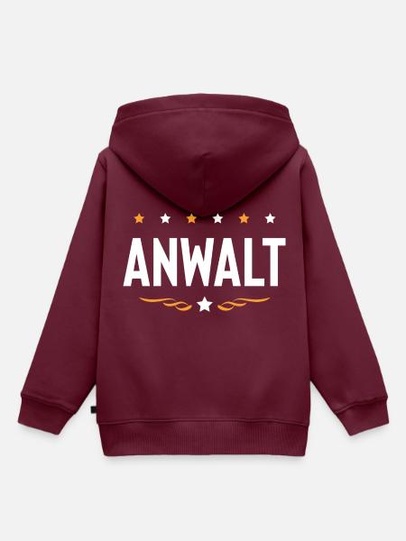 Anwalt Beruf - Kinder Premium Organic Hoodie - Burgunderrot
