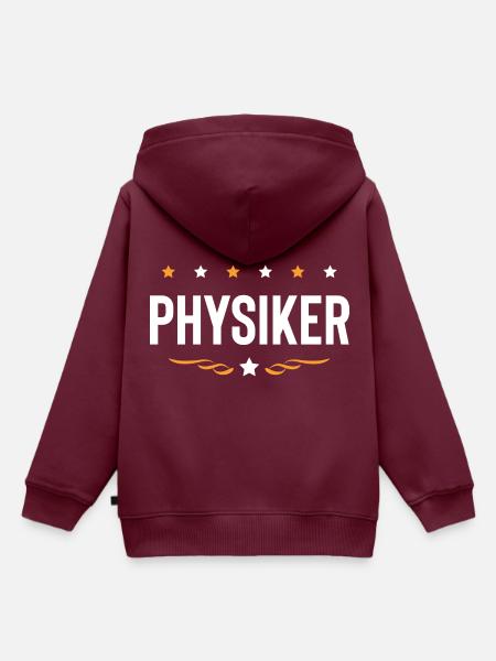 Physiker Beruf - Kinder Premium Organic Hoodie - Burgunderrot