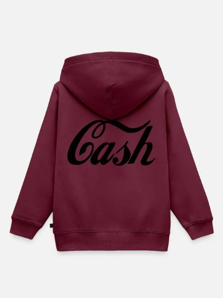 Bargeld - Kinder Premium Organic Hoodie - Burgunderrot