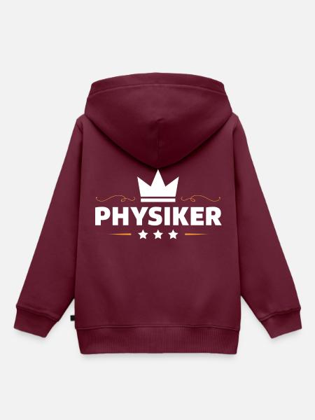 Physiker Beruf - Kinder Premium Organic Hoodie - Burgunderrot